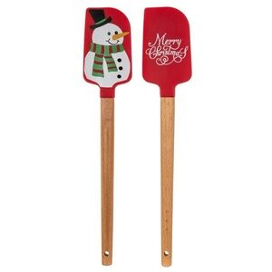 Merry Christmas and Snowman Spatula Set